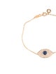 Bracelet 18K Diamond & Sapphire Evil Eye Bracelet
