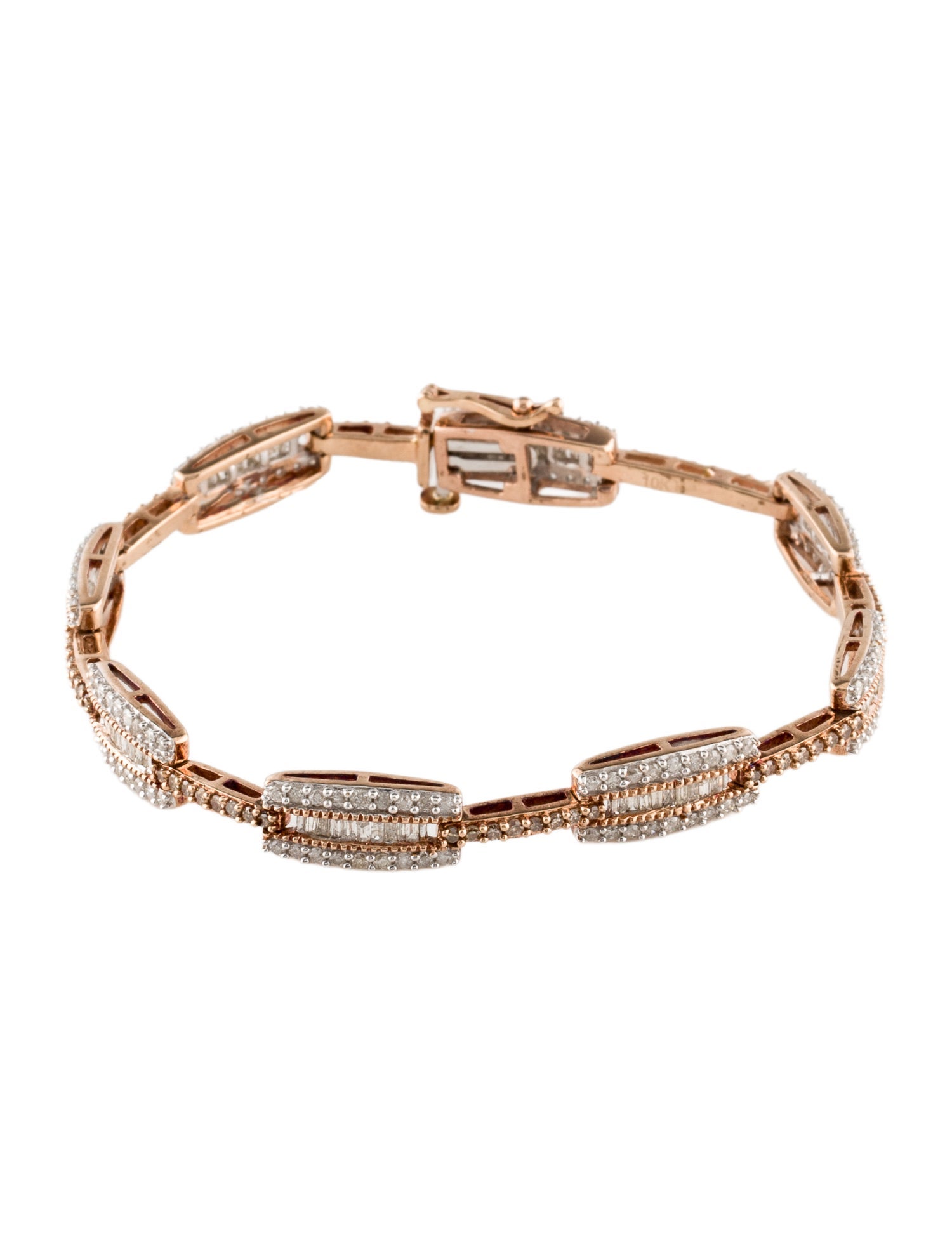 Bracelet 10K 1.87ctw Diamond Link Bracelet
