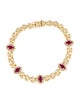Bracelet 14K 1.53ctw Ruby & Diamond Station Link Bracelet