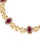 Bracelet 14K 1.53ctw Ruby & Diamond Station Link Bracelet