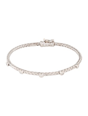 Bracelet 14K Diamond Woven Link Bracelet