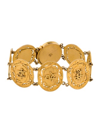 Bracelet 14K Fancy Link Bracelet