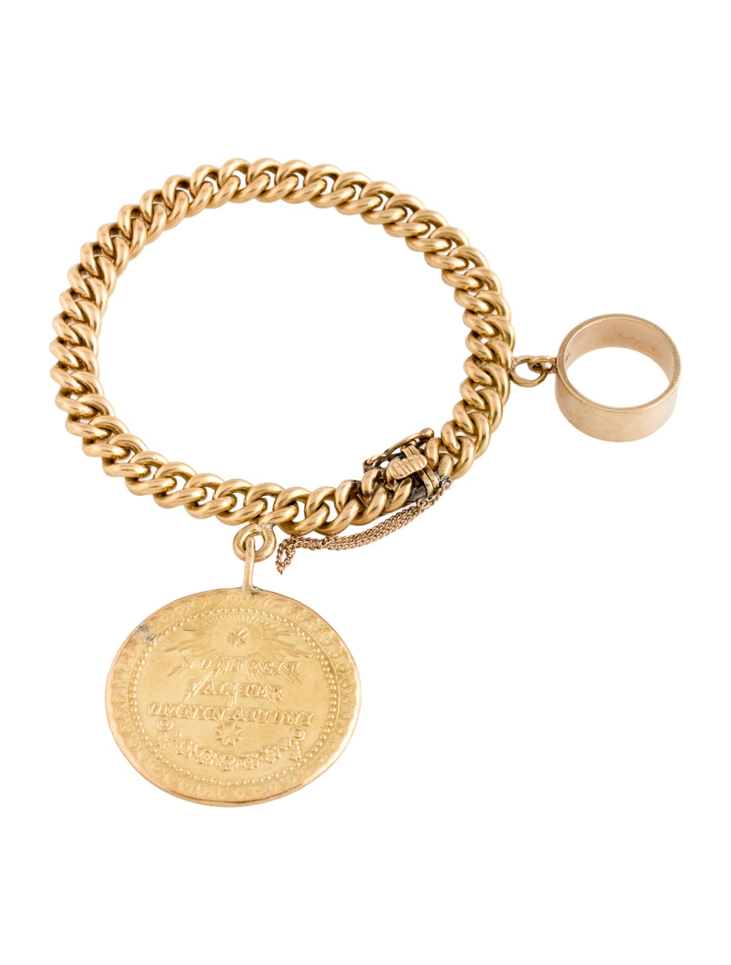 Bracelet 18K Lady of Guadalupe Charm