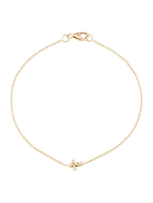 Bracelet 14K Diamond Cross Station Bracelet