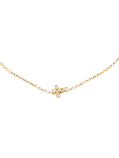 Bracelet 14K Diamond Cross Station Bracelet