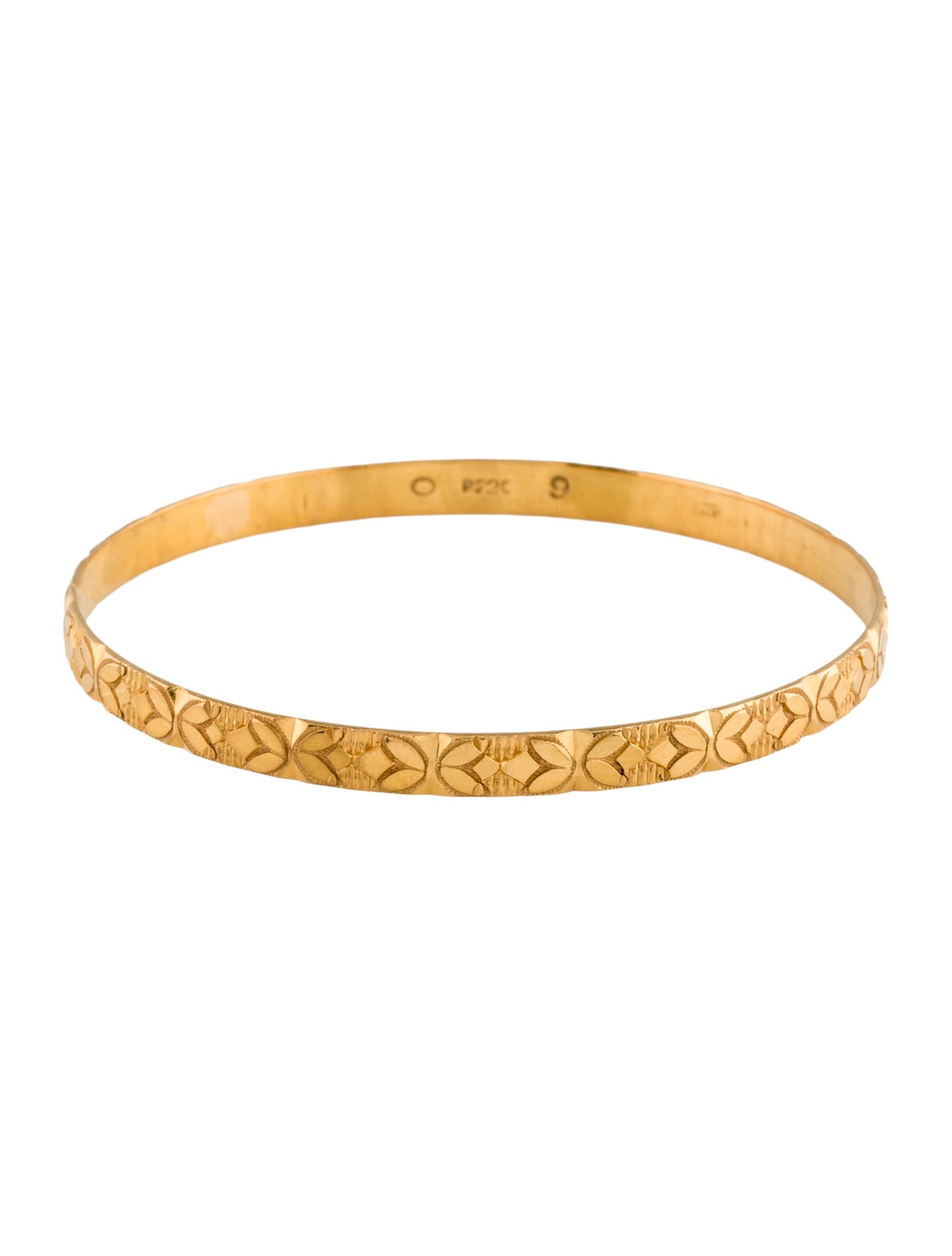 Bracelet 22K Textured Bangle