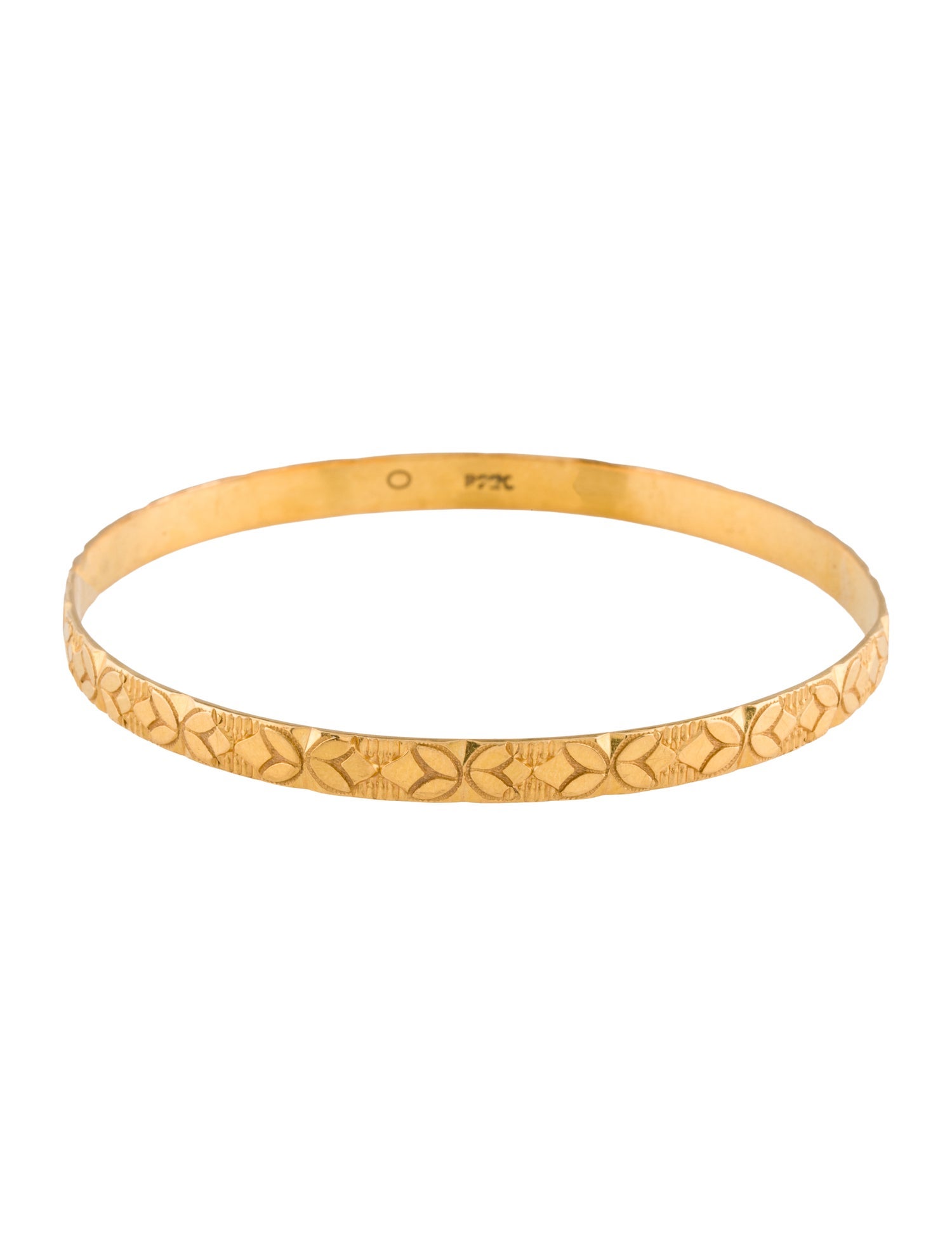 Bracelet 22K Textured Bangle