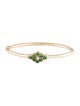 Bracelet 14K Emerald & Diamond Bangle