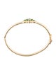 Bracelet 14K Emerald & Diamond Bangle