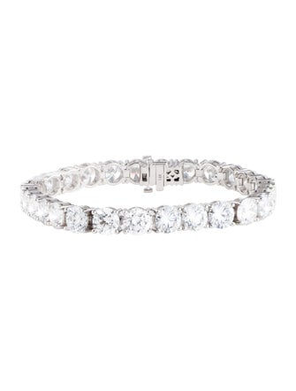 Bracelet 14K 28.28ctw Lab-Grown Diamond Tennis Bracelet