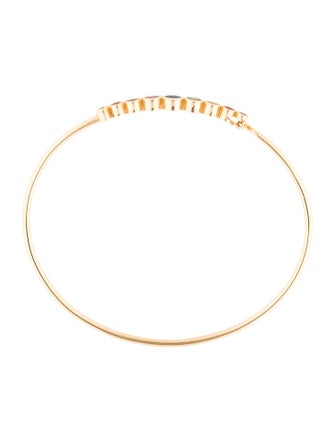 Bracelet 14K Multicolor Sapphire and Garnet Bangel Bracelet