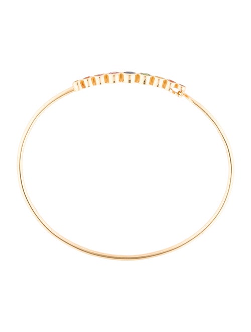 Bracelet 14K Multicolor Sapphire and Garnet Bangel Bracelet