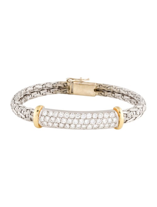 Bracelet 18K 1.71ctw Diamond Woven Station Bracelet