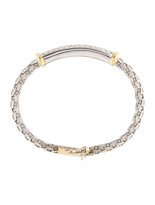 Bracelet 18K 1.71ctw Diamond Woven Station Bracelet