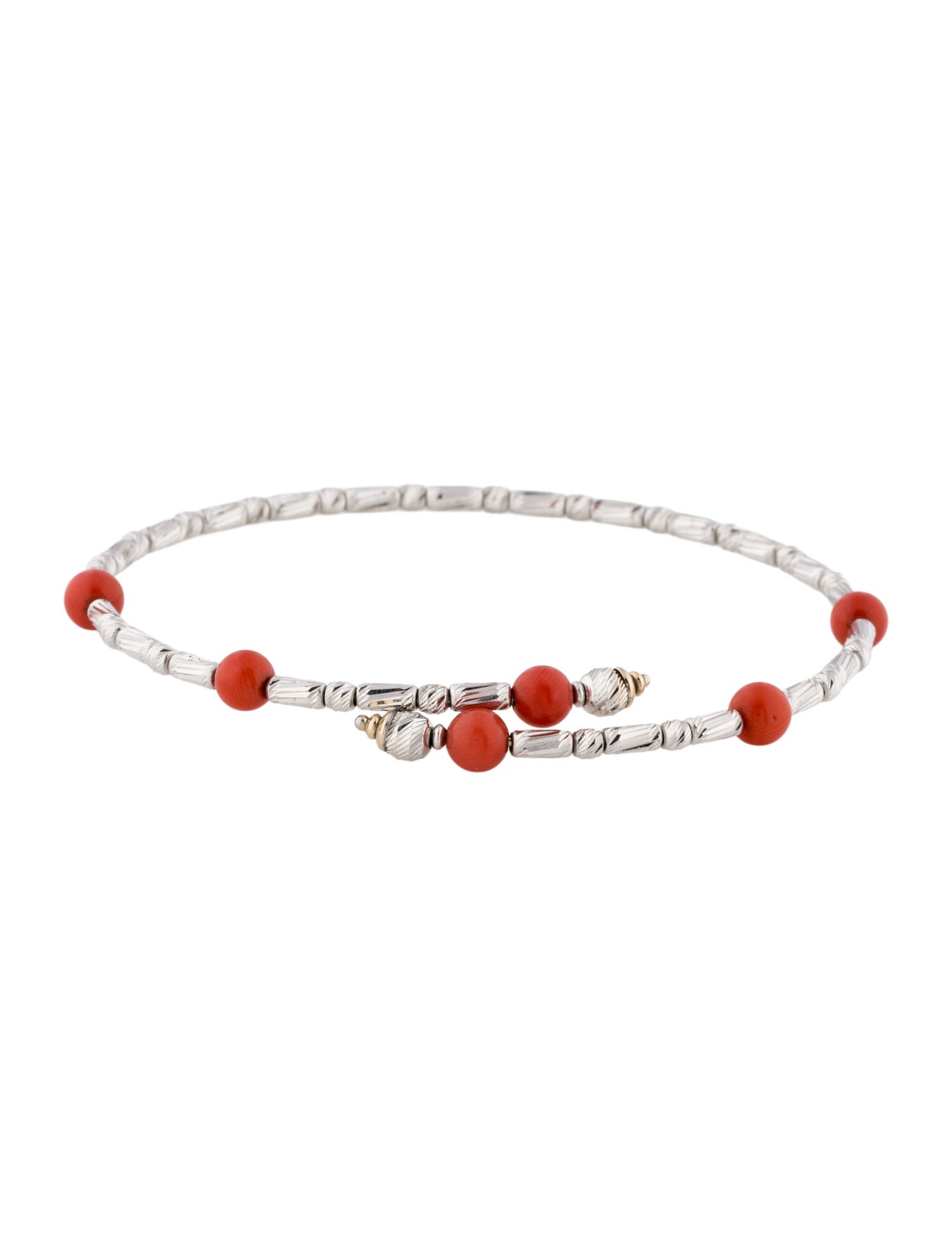 Bracelet 14K Coral Bangle Bracelet