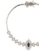 Bracelet 14K Sapphire & Diamond Link Bracelet
