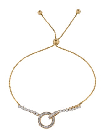 Bracelet 14K Diamond Bolo Station Bracelet