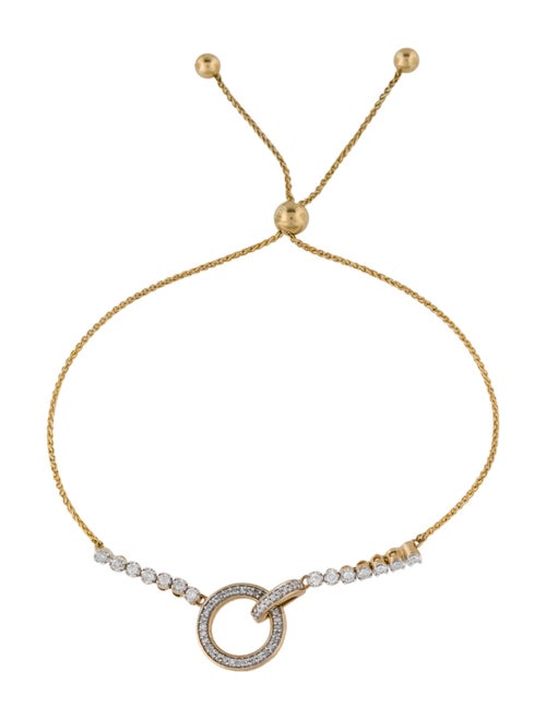 Bracelet 14K Diamond Bolo Station Bracelet