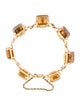Bracelet 14K Pearl & Citrine Link Station Bracelet