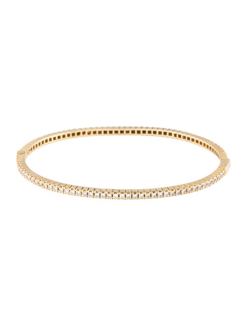 Bracelet 18K 1.41ctw Diamond Hinged Bangle