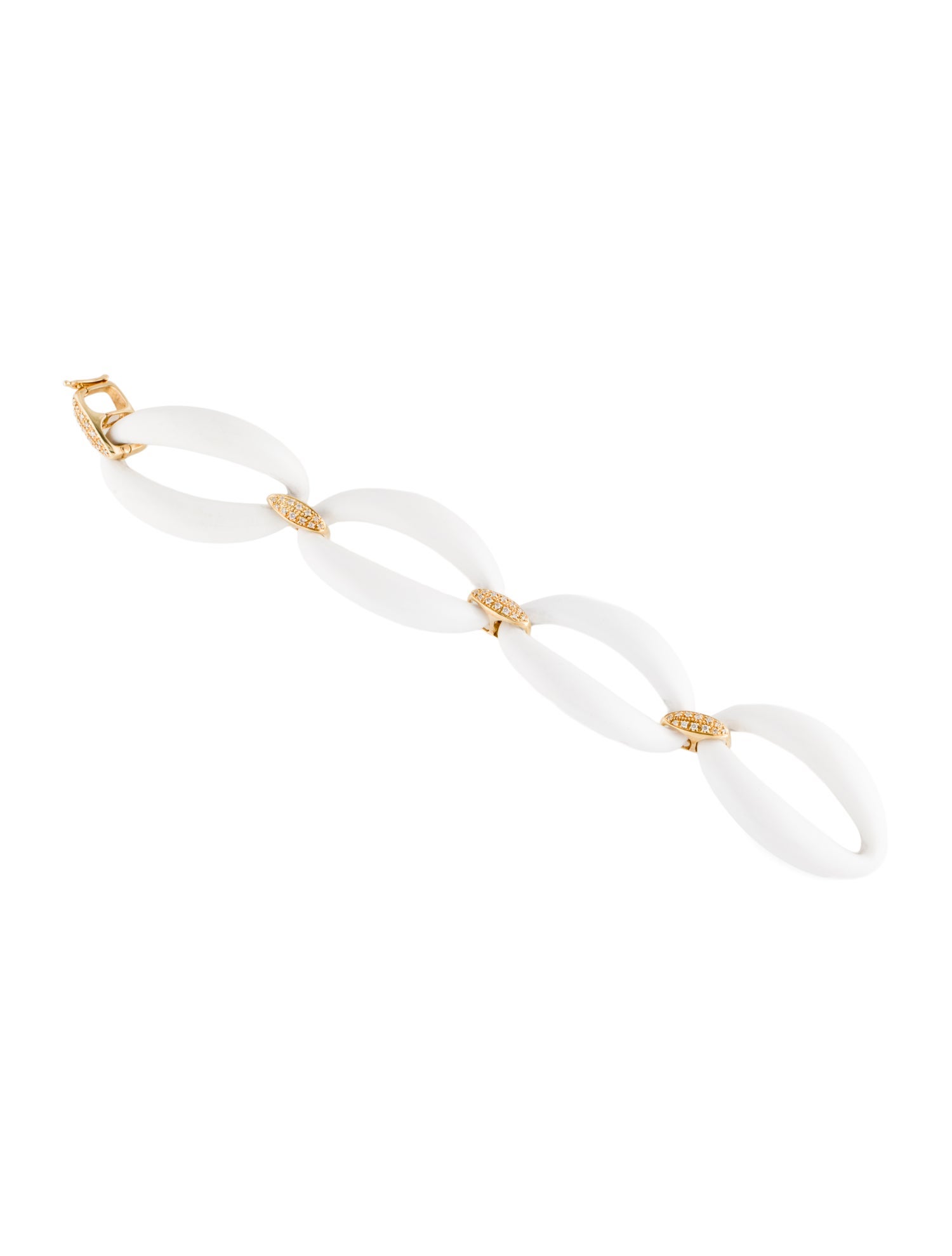 Bracelet 18K Jasper & Diamond Link