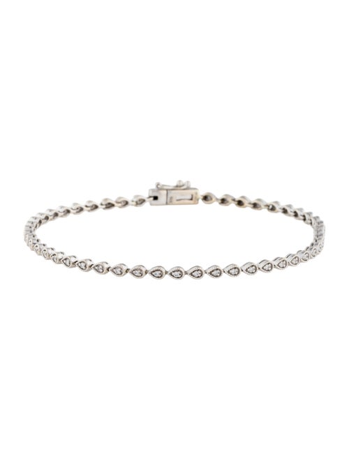 Bracelet 14K Diamond Pear Shaped Tennis Link Bracelet