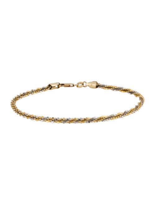 Bracelet 14k Two-Tone Link Bracelet