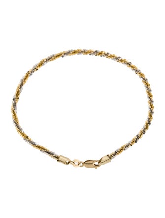 Bracelet 14k Two-Tone Link Bracelet
