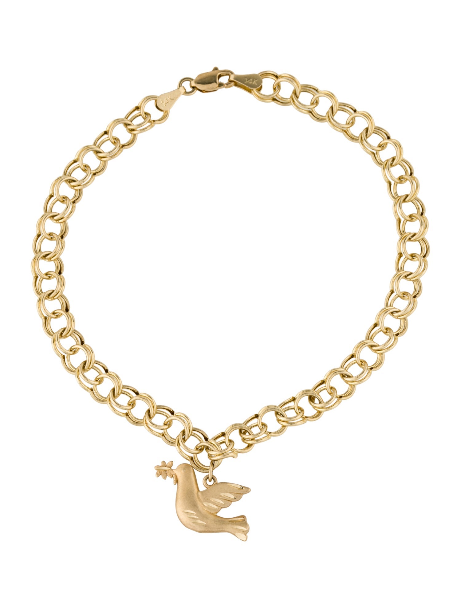 Bracelet 14K Dove Link