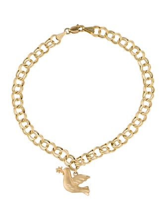Bracelet 14K Dove Link Bracelet
