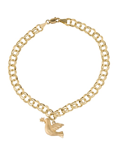 Bracelet 14K Dove Link Bracelet