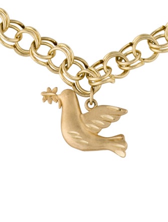 Bracelet 14K Dove Link Bracelet
