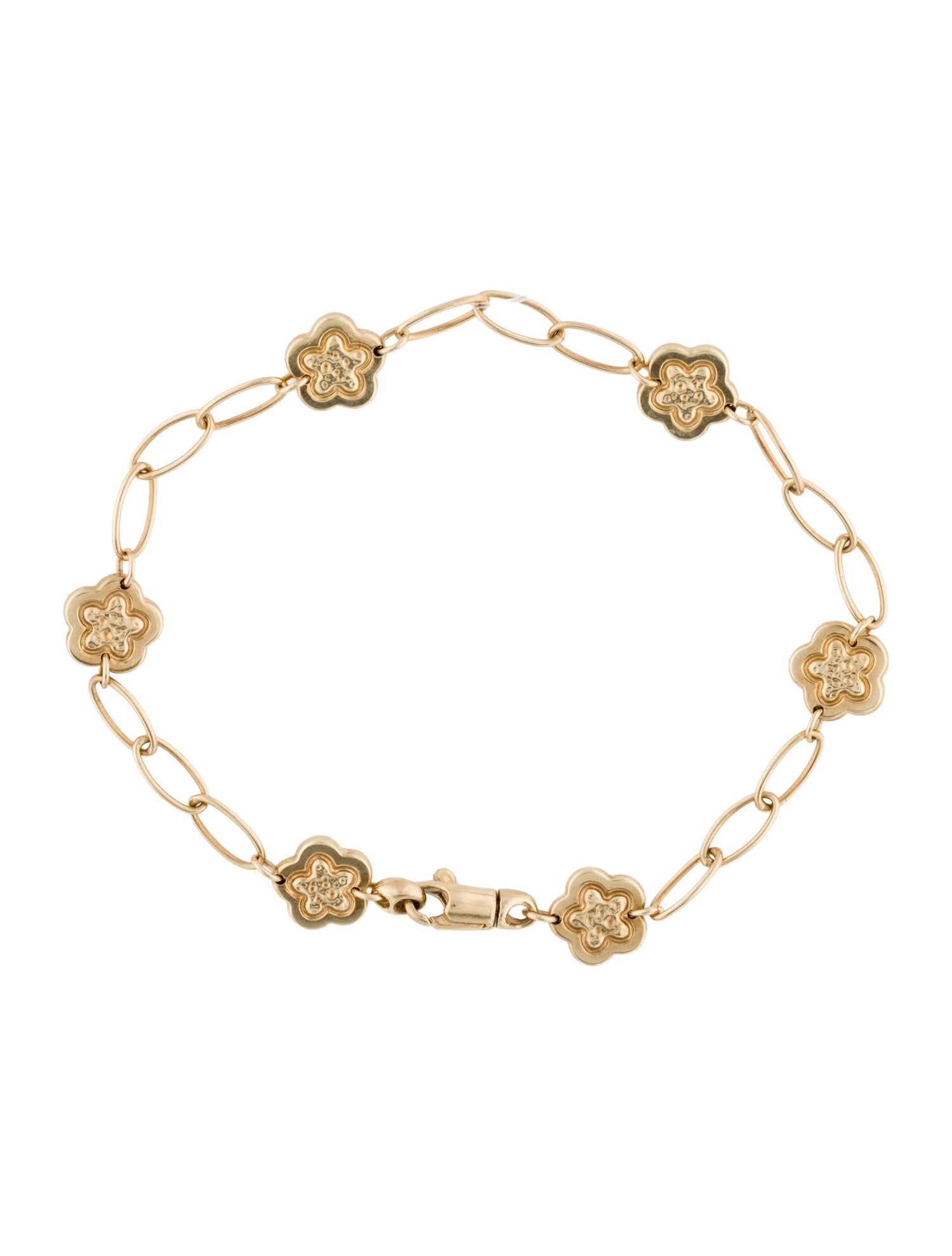 Bracelet 14K Flower Link