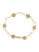 Bracelet 14K Flower Link Bracelet