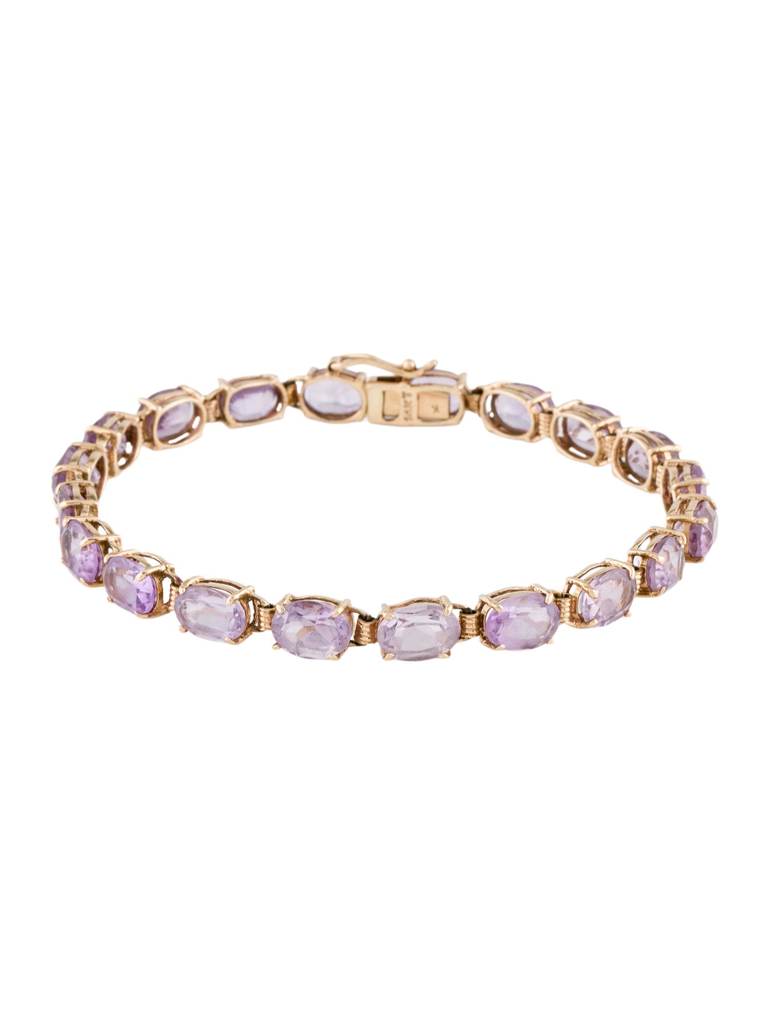 Bracelet 14K 16.40ctw Amethyst Link