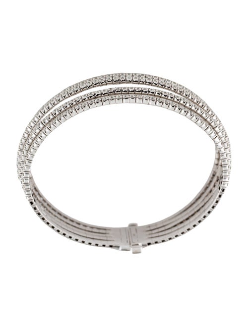 Bracelet 18K 5.08ctw Diamond Multirow Bangle Bracelet