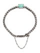 Bracelet 14K 3.88ct Emerald & Diamond Link Bracelet