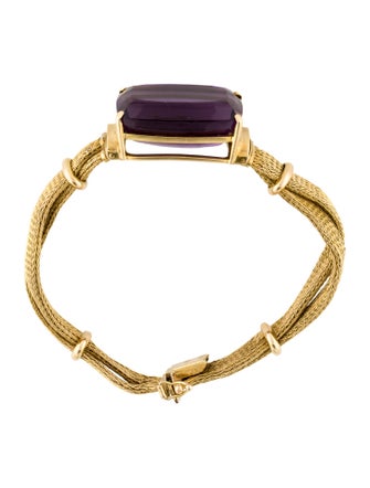 Bracelet 14K 45.00 ctw Amethyst Rope Link Bracelet