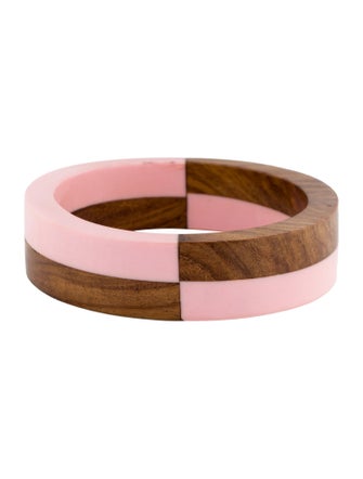 Bracelet Resin & Wood Bangle Bracelet