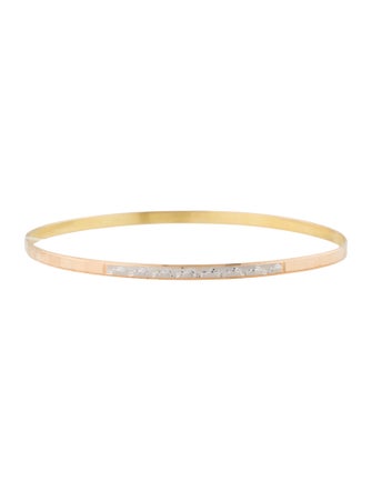 Bracelet 14K Two-Tone Bangle Bracelet