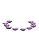 Bracelet 14K Amethyst Flower Station Bracelet