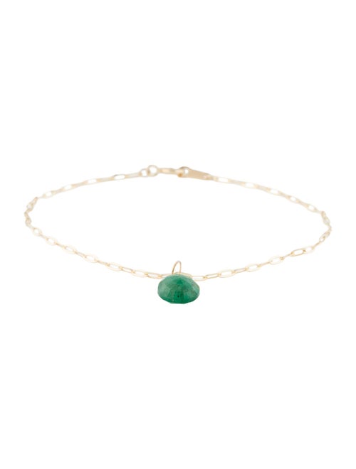Bracelet 14K Emerald Charm Bracelet