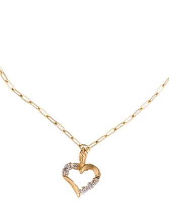 Bracelet 14K Diamond Heart Charm Bracelet