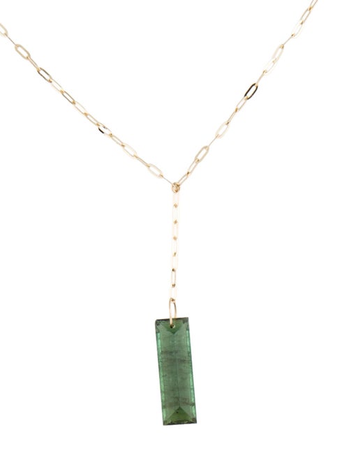 Bracelet 14K Tourmaline Pendant Necklace