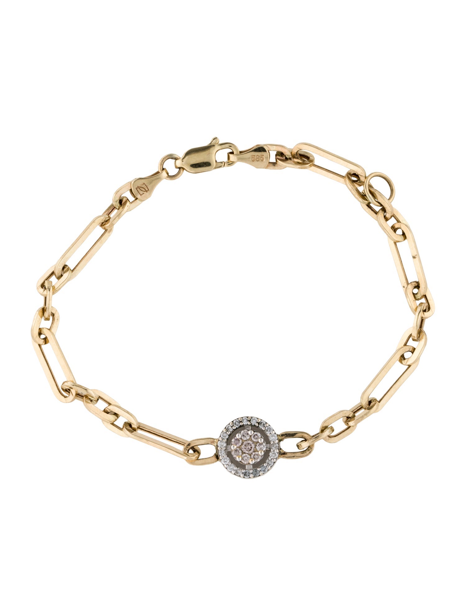 Bracelet 14K Diamond Chain Link