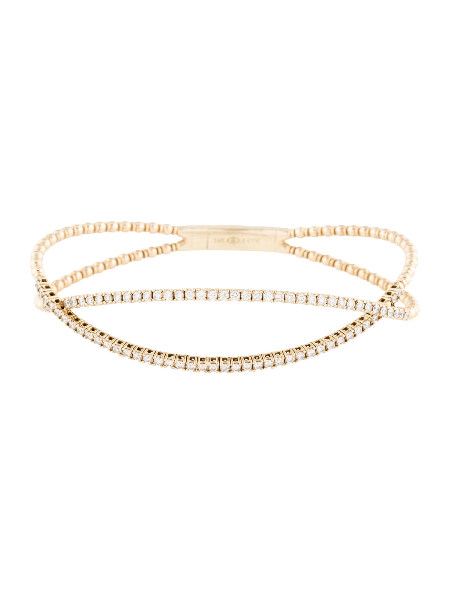 Bracelet 14K 1.00ctw Diamond Bangle Bracelet
