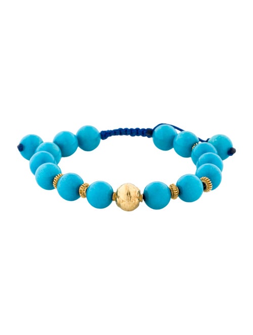 Bracelet 18K Dyed Magnesite Bead Station Bracelet