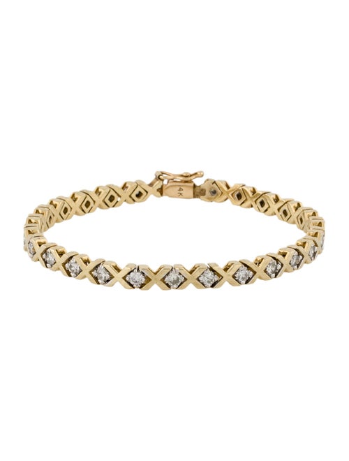 Bracelet 14K 2.50ctw Diamond 'X' Link Bracelet