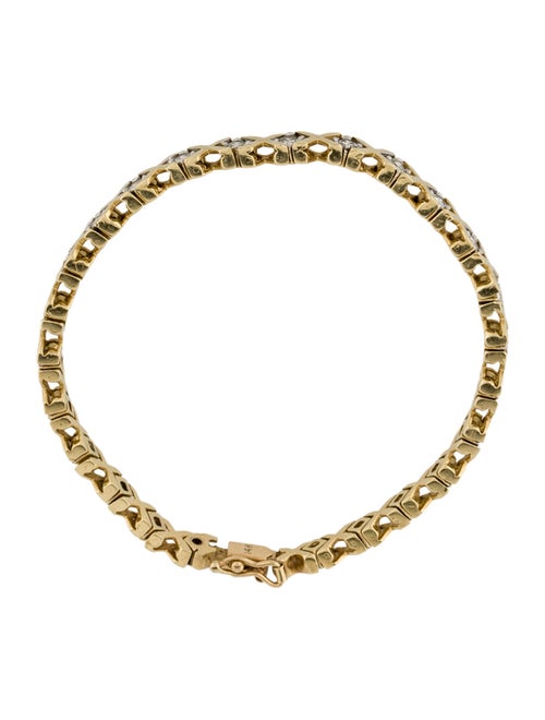 Bracelet 14K 2.50ctw Diamond 'X' Link Bracelet