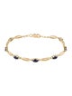 Bracelet 10K Sapphire Link Bracelet
